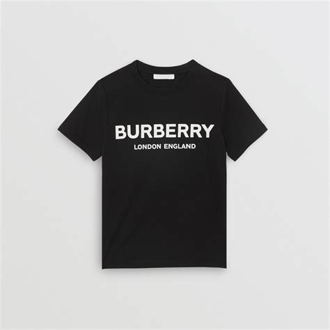 burberry logo print cotton t shirt|Burberry t shirt original.